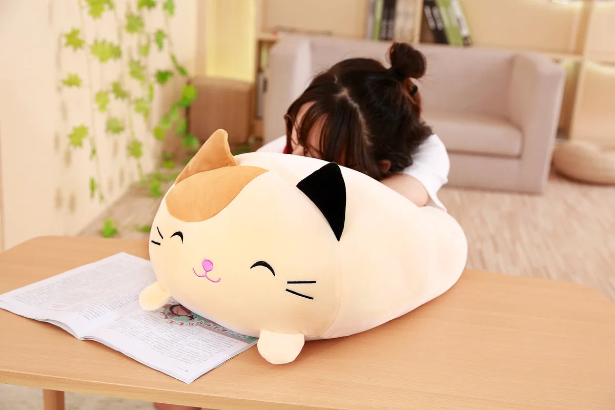 20/28cm Cartoon Animal Plush Pillows – Cute Cat, Rabbit, Dog, Penguin, Pig & Frog Stuffed Toys