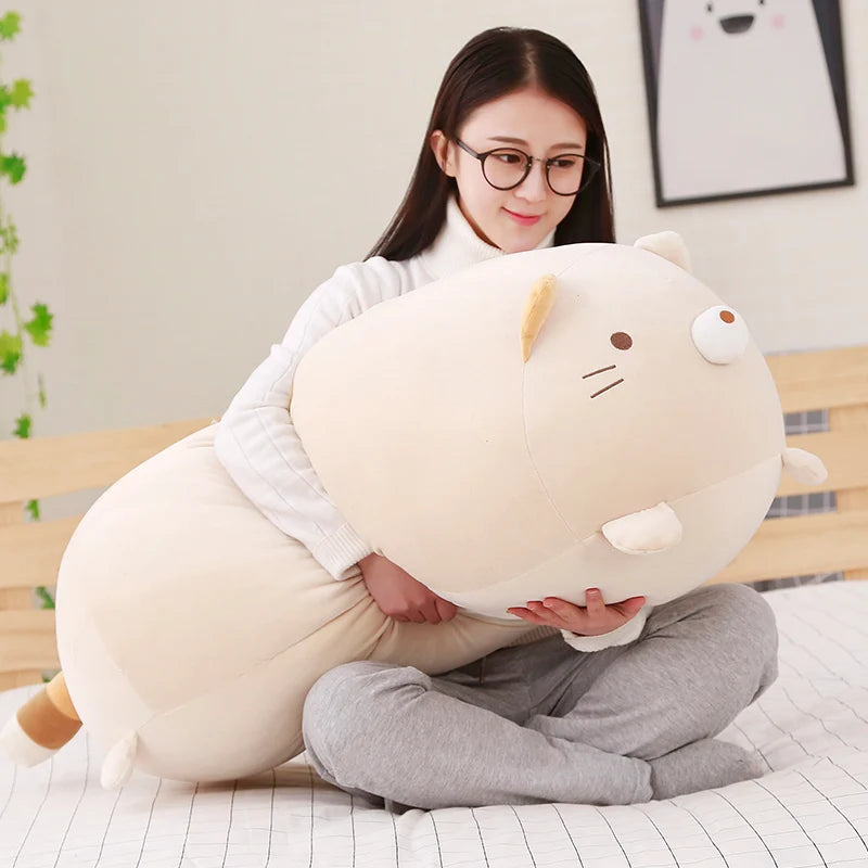 20/28cm Cartoon Animal Plush Pillows – Cute Cat, Rabbit, Dog, Penguin, Pig & Frog Stuffed Toys