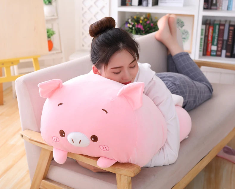 20/28cm Cartoon Animal Plush Pillows – Cute Cat, Rabbit, Dog, Penguin, Pig & Frog Stuffed Toys