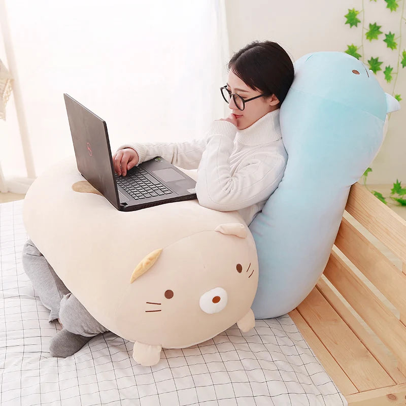 20/28cm Cartoon Animal Plush Pillows – Cute Cat, Rabbit, Dog, Penguin, Pig & Frog Stuffed Toys