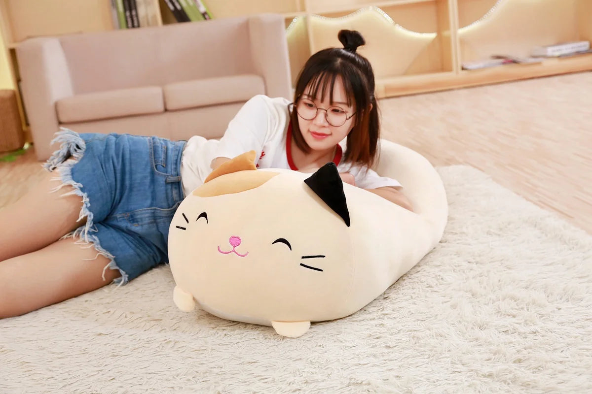 20/28cm Cartoon Animal Plush Pillows – Cute Cat, Rabbit, Dog, Penguin, Pig & Frog Stuffed Toys