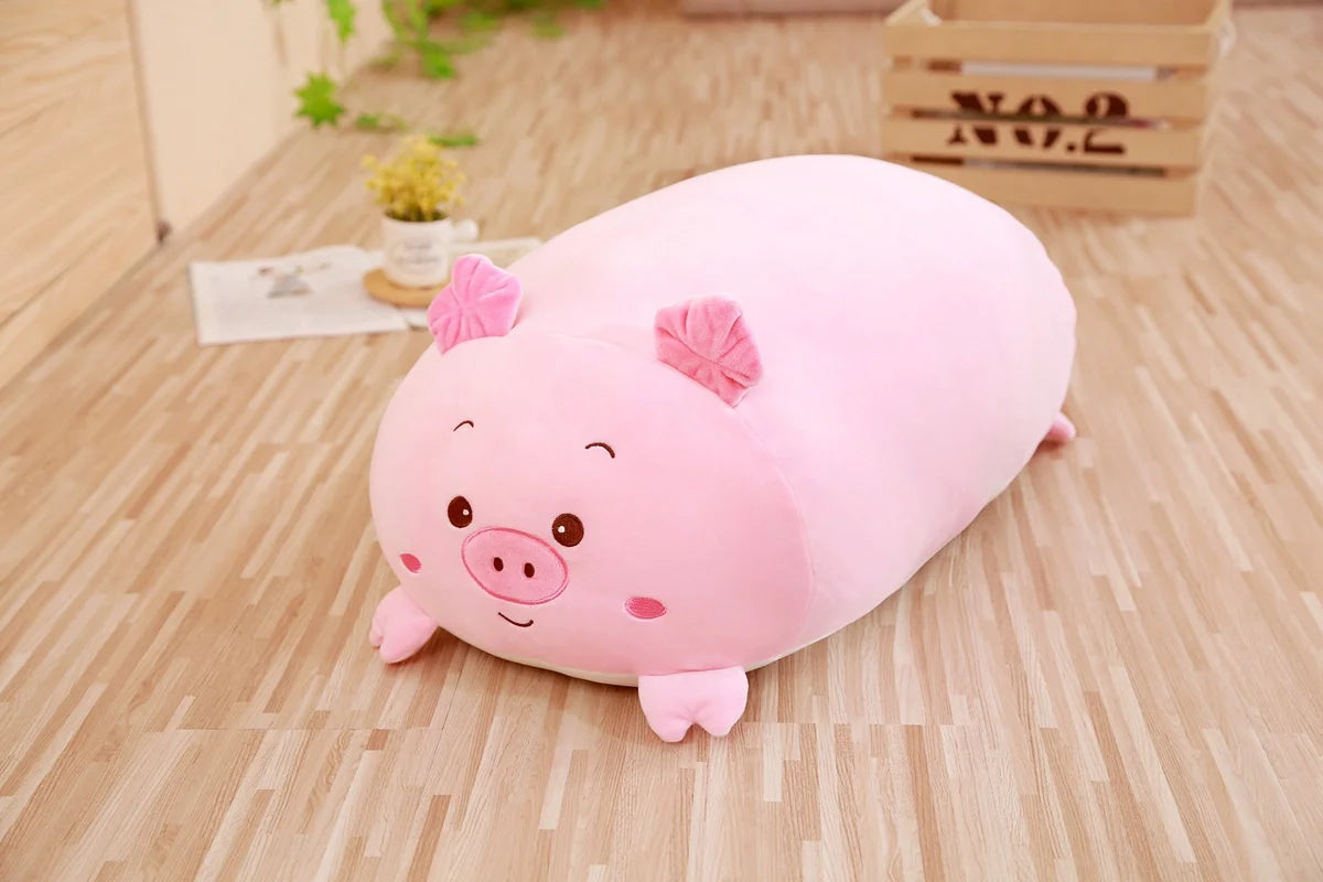 20/28cm Cartoon Animal Plush Pillows – Cute Cat, Rabbit, Dog, Penguin, Pig & Frog Stuffed Toys
