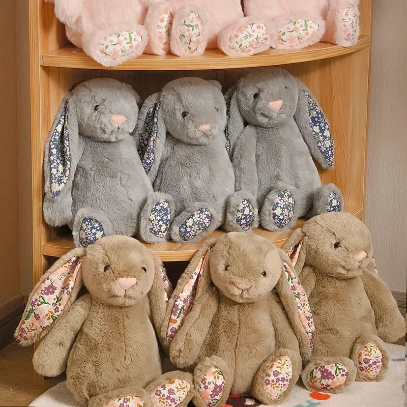 Jellycat Bonnie Rabbit Plush – Cute Bunny Doll with Floral Ears, Soft Stuffed Toy for Kids, Room Décor & Birthday Gifts