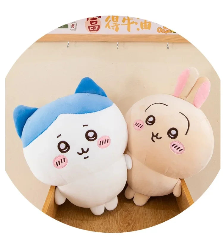 60cm Chiikawa Usagi & Hachiware Plush Toy – Large Kawaii Doll Pillow Cushion Gift