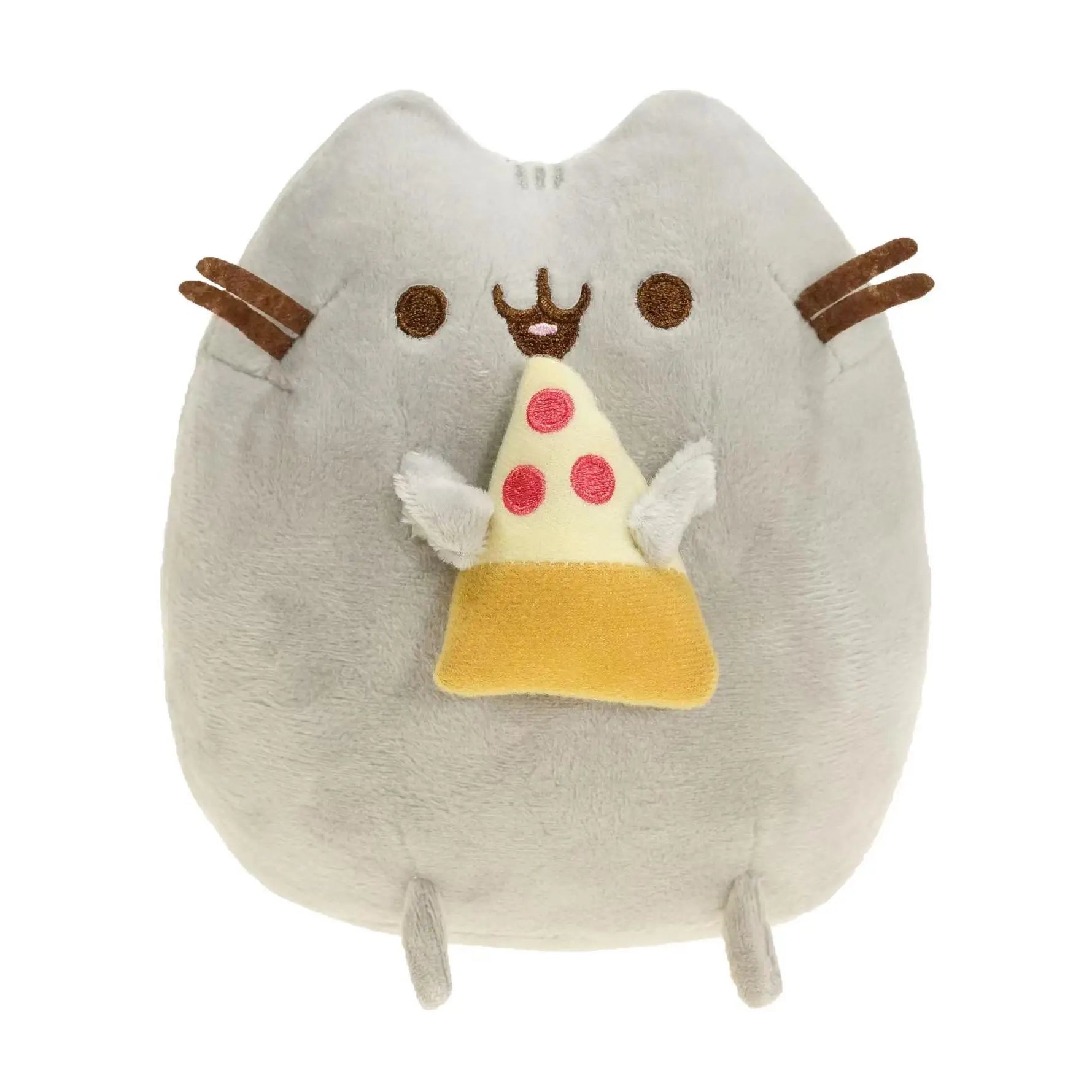 15cm Cute Cat Plush Doll – Soft Stuffed Kitten Toy Pillow, White & Gray Plushie for Kids, Girls & Pet Lovers