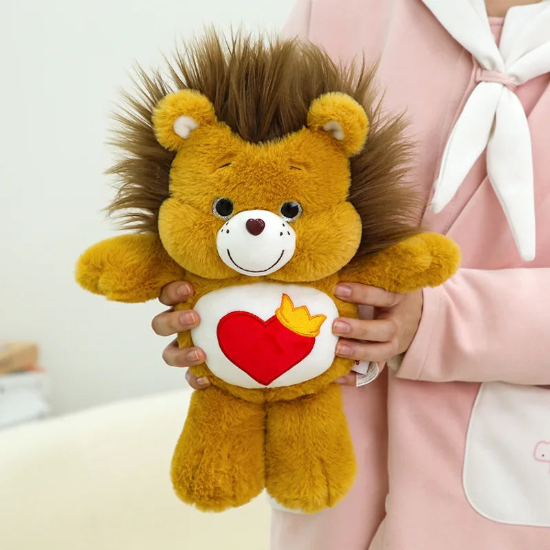 33cm Forest Plush Toys – Cute Cartoon Lion & Sheep Stuffed Dolls – Soft Sleeping Plush Pillow & Home Decoration