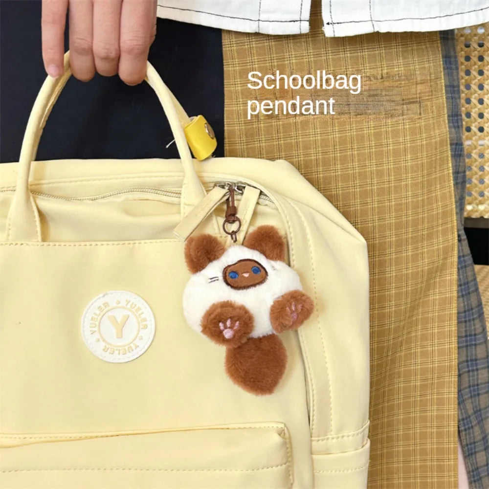 Cute Plush Cat Doll Pendant – Soft Bag Keychain Charm for Girls & Couples – Decorative Gift