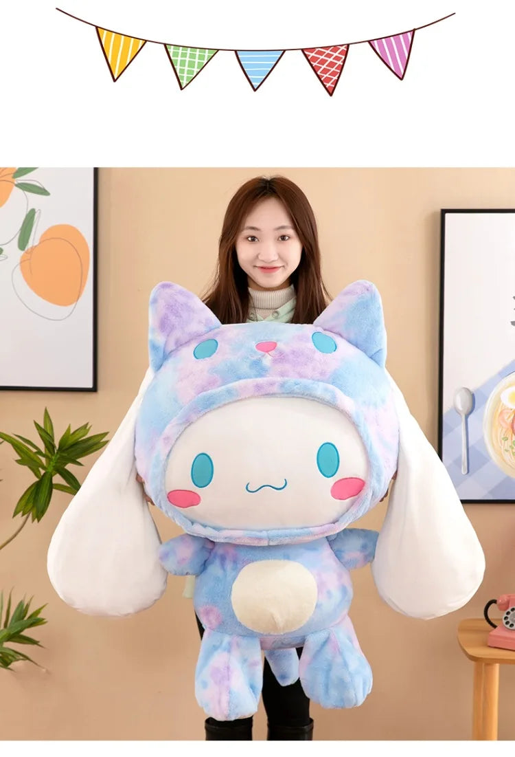 Big Size Sanrio Cinnamoroll Plush – Kawaii Dog Stuffed Animal Pillow Soft Doll Anime Toy for Kids Birthday Gift