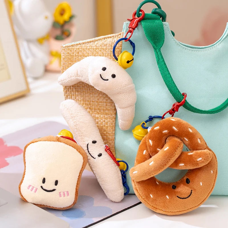 Cartoon Egg & Toast Plush Toy – Cute Breakfast Series Pillow & Baby Comfort Doll