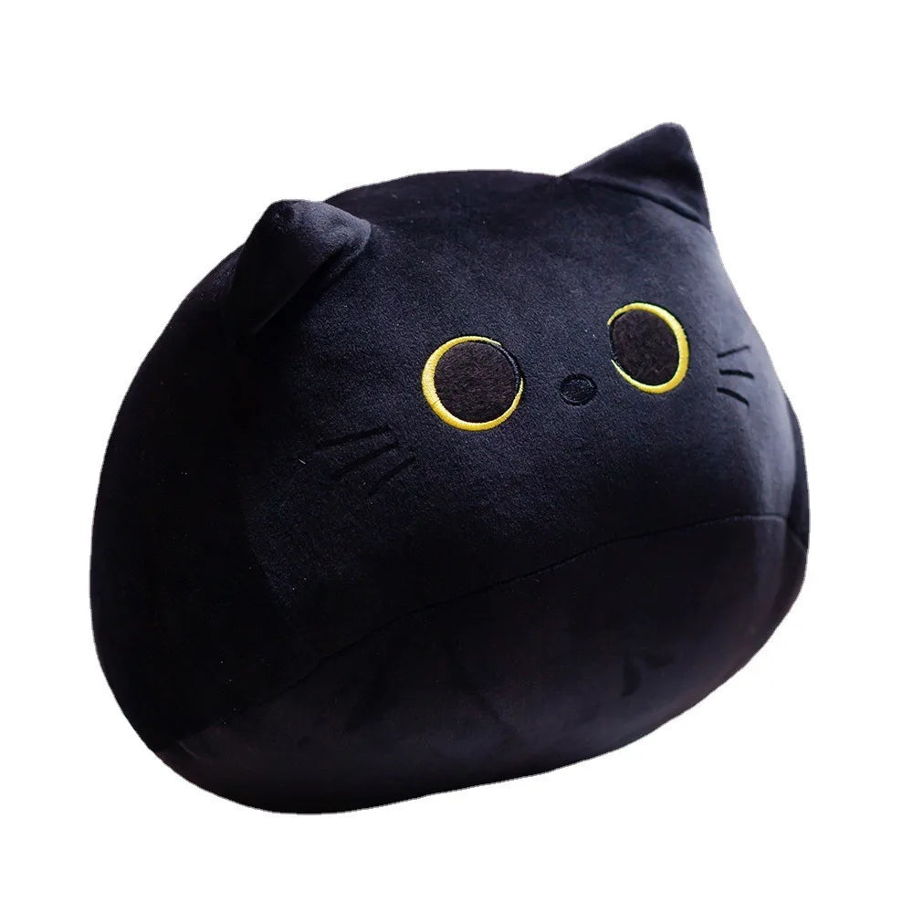 10/30cm Black Cat Plush Toy – Cute Small Pendant & Cuddly Pillow Cushion Gift for Girls