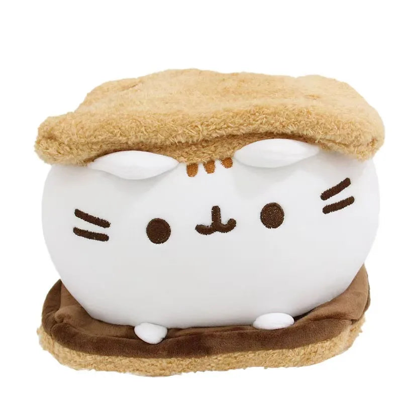 15cm Cute Cat Plush Doll – Soft Stuffed Kitten Toy Pillow, White & Gray Plushie for Kids, Girls & Pet Lovers