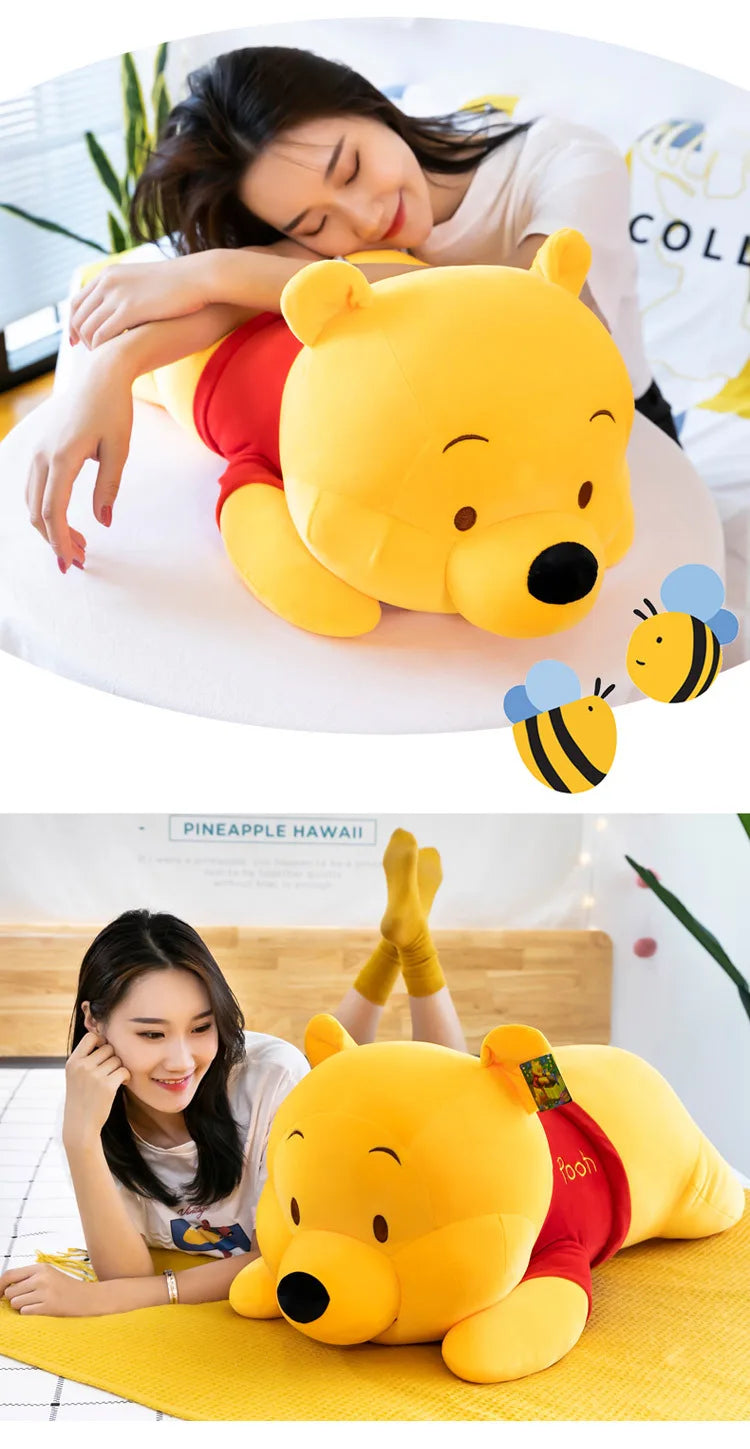 45cm Disney Winnie the Pooh Plush – Cute Cartoon Stuffed Doll Kawaii Plushie Gift for Kids & Girls