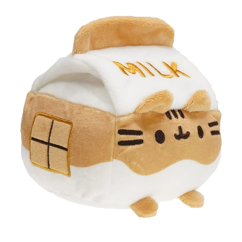 15cm Cute Cat Plush Doll – Soft Stuffed Kitten Toy Pillow, White & Gray Plushie for Kids, Girls & Pet Lovers