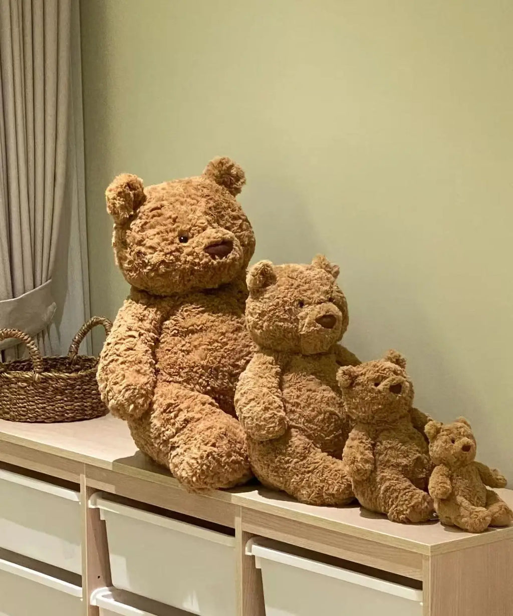 Jellycat Bassero Bear Plush Toy Series – Pumpkin, Bathrobe, Love Bat, Eggplant & Sun Doll Ornaments | Pet & Holiday Gift