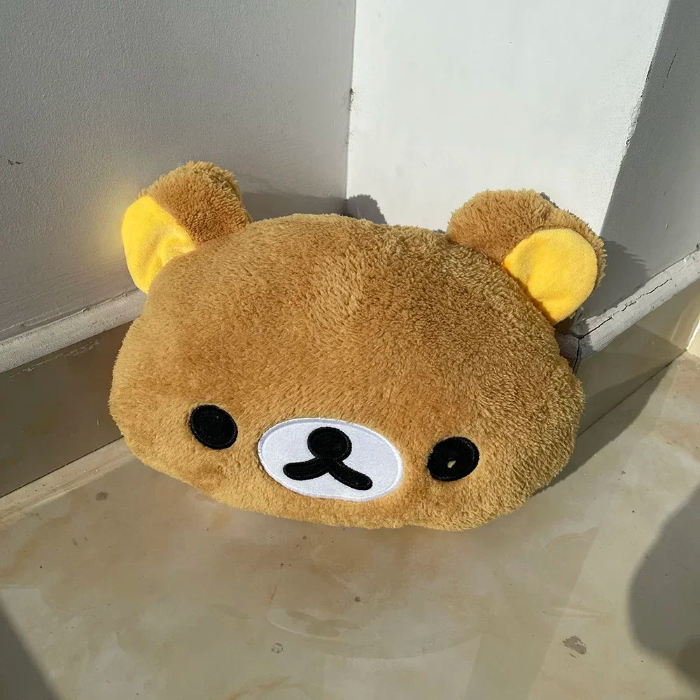 Cute Rilakkuma Plush Warm Hand Pillow – Soft Cartoon Bear Cushion Stuffed Toy Gift