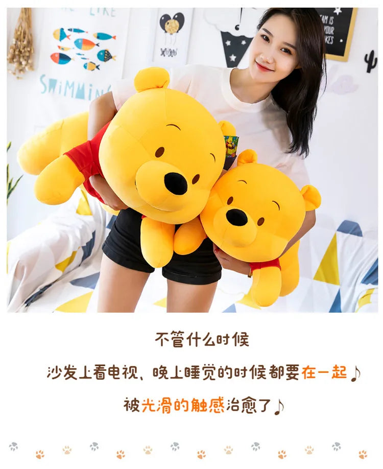 45cm Disney Winnie the Pooh Plush – Cute Cartoon Stuffed Doll Kawaii Plushie Gift for Kids & Girls