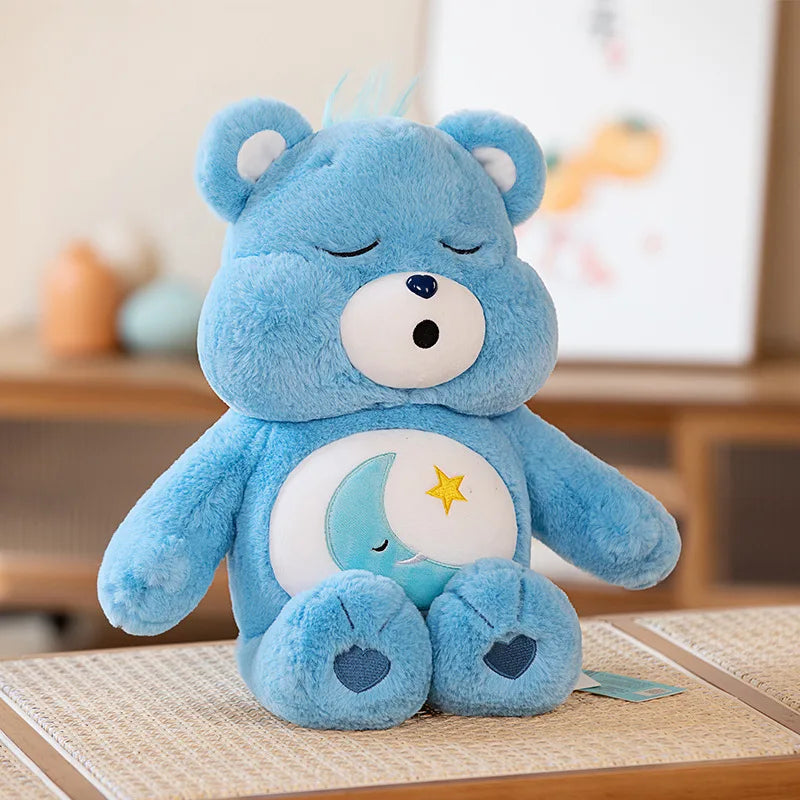 Care Bears Rainbow Plush Toy – Cute Cartoon Bear Stuffed Doll & Soft Sleeping Pillow Gift
