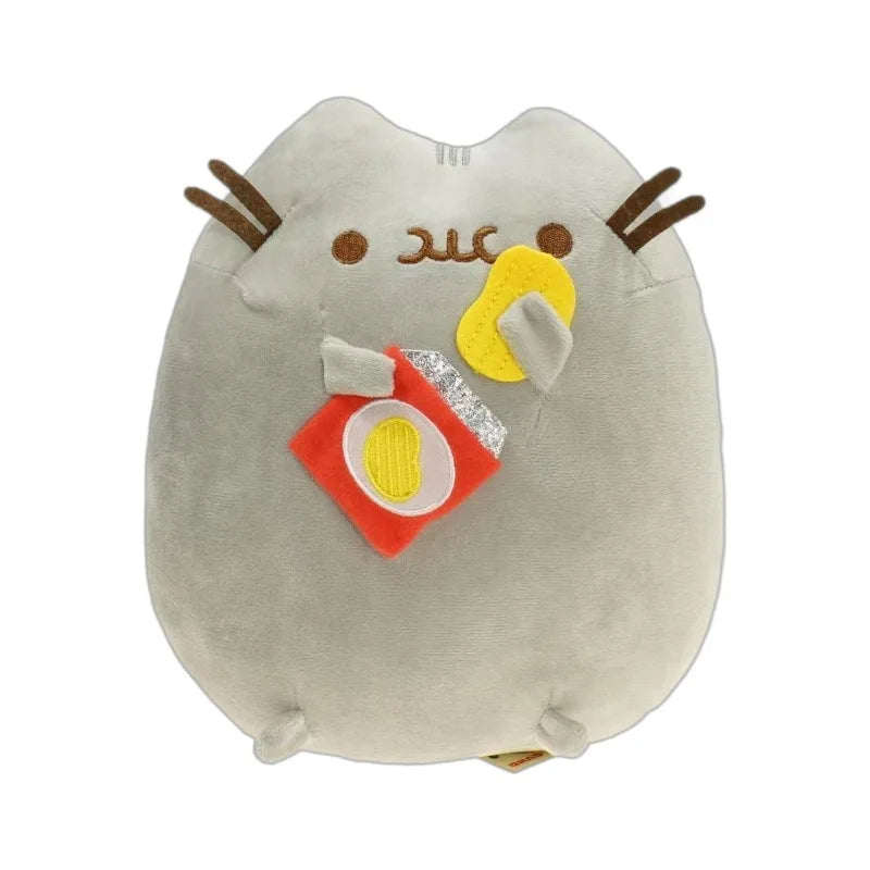 15cm Cute Cat Plush Doll – Soft Stuffed Kitten Toy Pillow, White & Gray Plushie for Kids, Girls & Pet Lovers