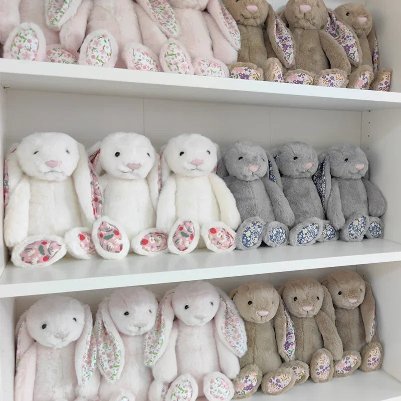Jellycat Bonnie Rabbit Plush – Cute Bunny Doll with Floral Ears, Soft Stuffed Toy for Kids, Room Décor & Birthday Gifts