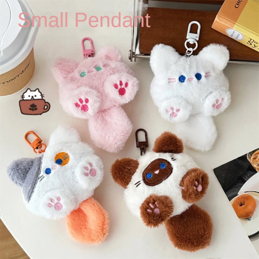 Cute Plush Cat Doll Pendant – Soft Bag Keychain Charm for Girls & Couples – Decorative Gift