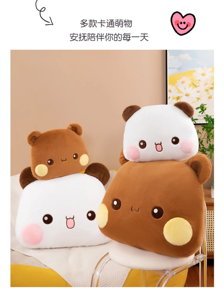 35/60/80cm Bubu Dudu Panda & Mitao Cat Plush Toys – Kawaii Plush Dolls & Pillow Gifts