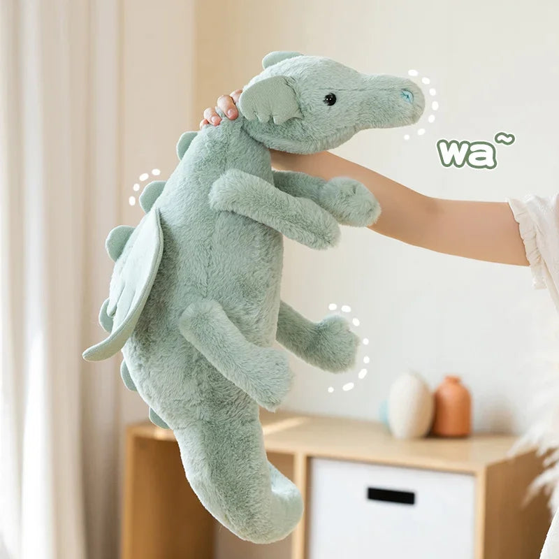 30–70cm Cartoon Flying Dragon Plush Toy – Soft Long Dragon Pillow with Wings – Gift for Boys & Girls