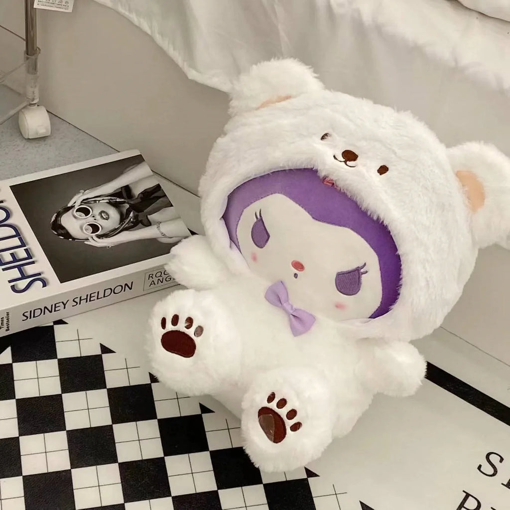 25cm Sanrio Plush Toys – Kuromi, My Melody & Cinnamoroll Soft Stuffed Dolls Pillow Gift