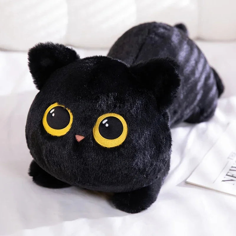 15cm Cute Cat Plush Doll – Soft Stuffed Kitten Toy, White & Gray Pillow, Birthday Gift for Kids & Girls, Pet Toy Decoration