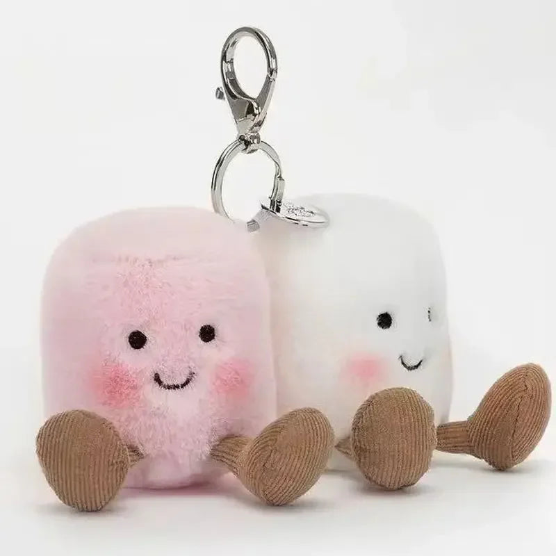 Jellycat Cotton Candy Keychain – Cute Rabbit, Dragon & Football Plush Charm | Pet Toy & Gift