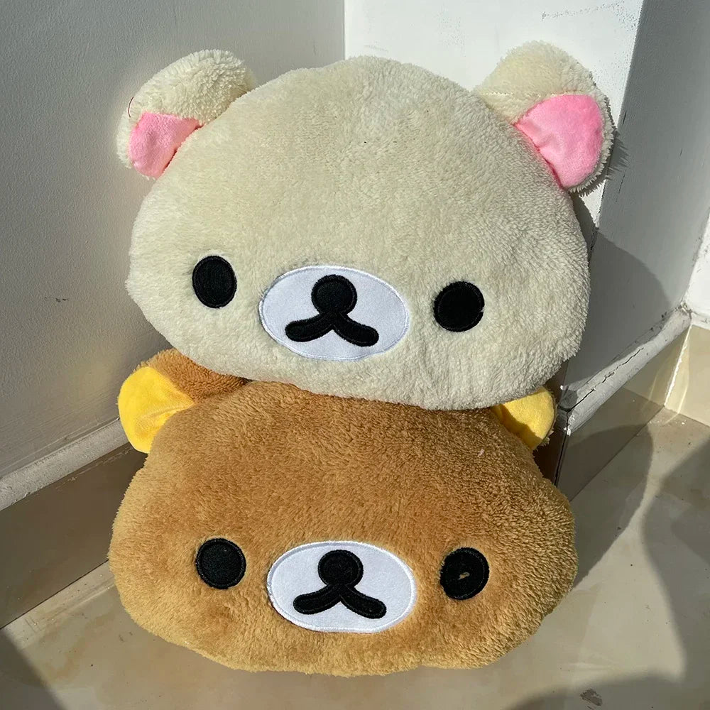 Cute Rilakkuma Plush Warm Hand Pillow – Soft Cartoon Bear Cushion Stuffed Toy Gift