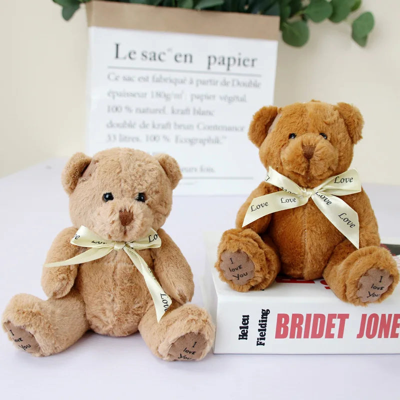 18cm Cute Teddy Bear Plush Toy – Soft Stuffed Bear Doll Gift for Kids, Girls & Boys