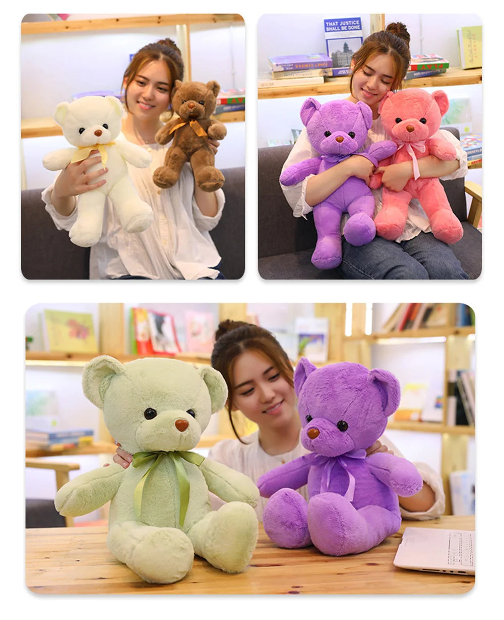 Cute Teddy Bear Plush Toy – Soft Stuffed Animal Plushie for Kids, Baby Sleeping & Home Décor Gifts