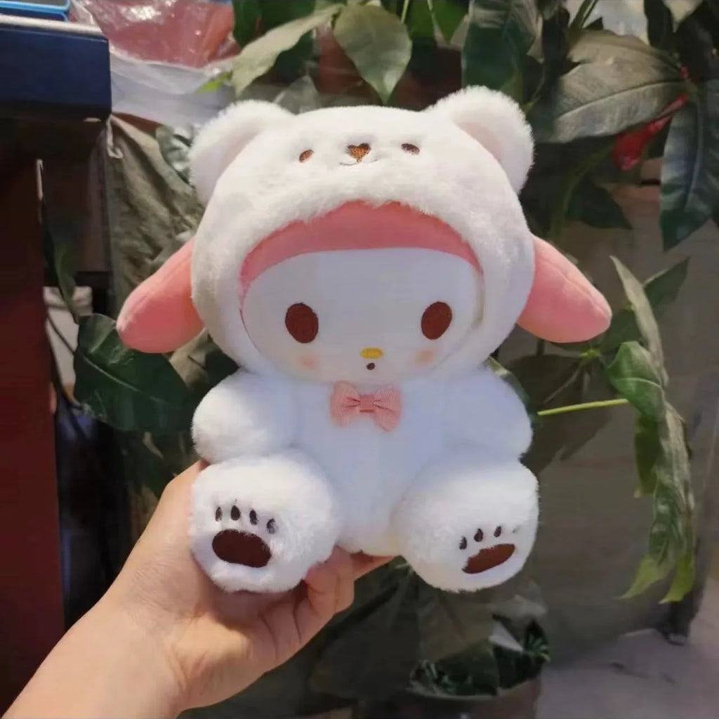 25cm Sanrio Plush Toys – Kuromi, My Melody & Cinnamoroll Soft Stuffed Dolls Pillow Gift