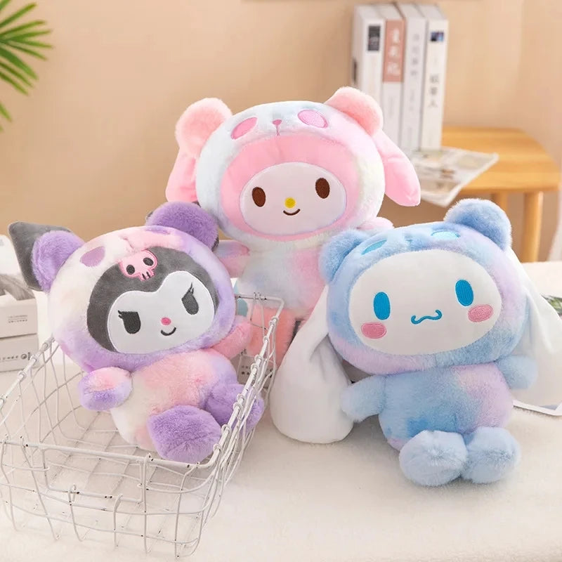 25cm Sanrio Plush Toys – Kuromi, My Melody & Cinnamoroll Soft Stuffed Dolls Pillow Gift