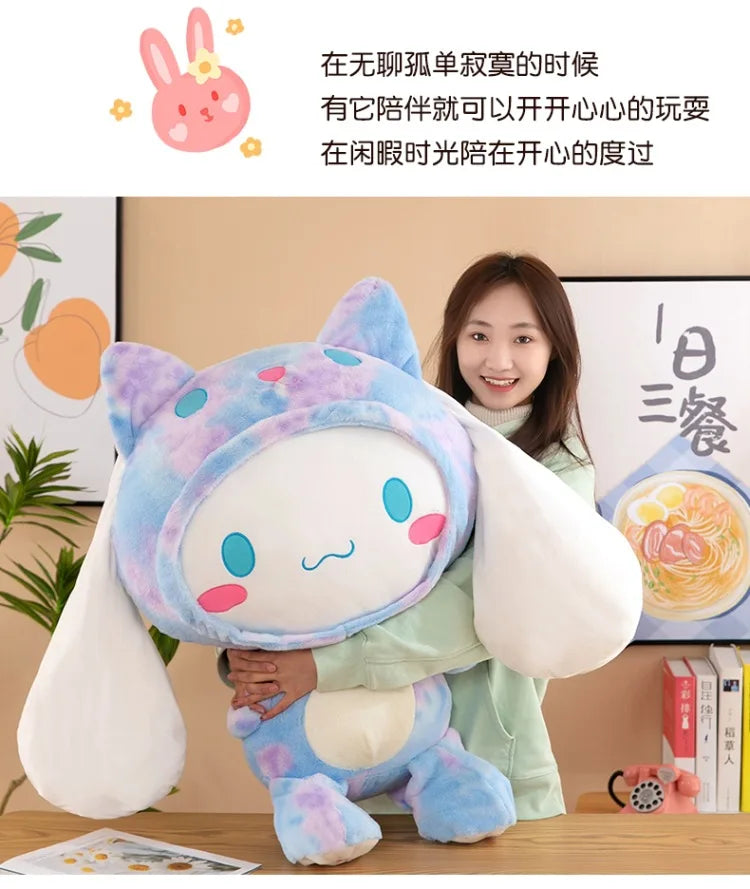 Big Size Sanrio Cinnamoroll Plush – Kawaii Dog Stuffed Animal Pillow Soft Doll Anime Toy for Kids Birthday Gift