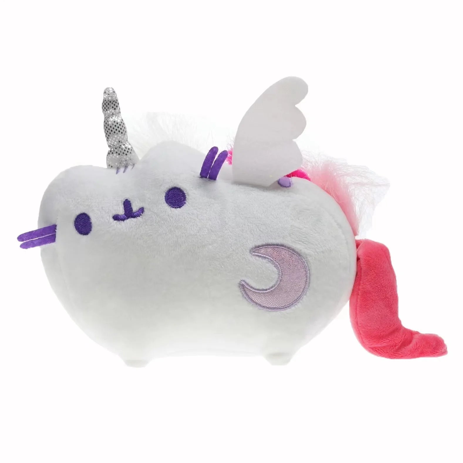 15cm Cute Cat Plush Doll – Soft Stuffed Kitten Toy Pillow, White & Gray Plushie for Kids, Girls & Pet Lovers