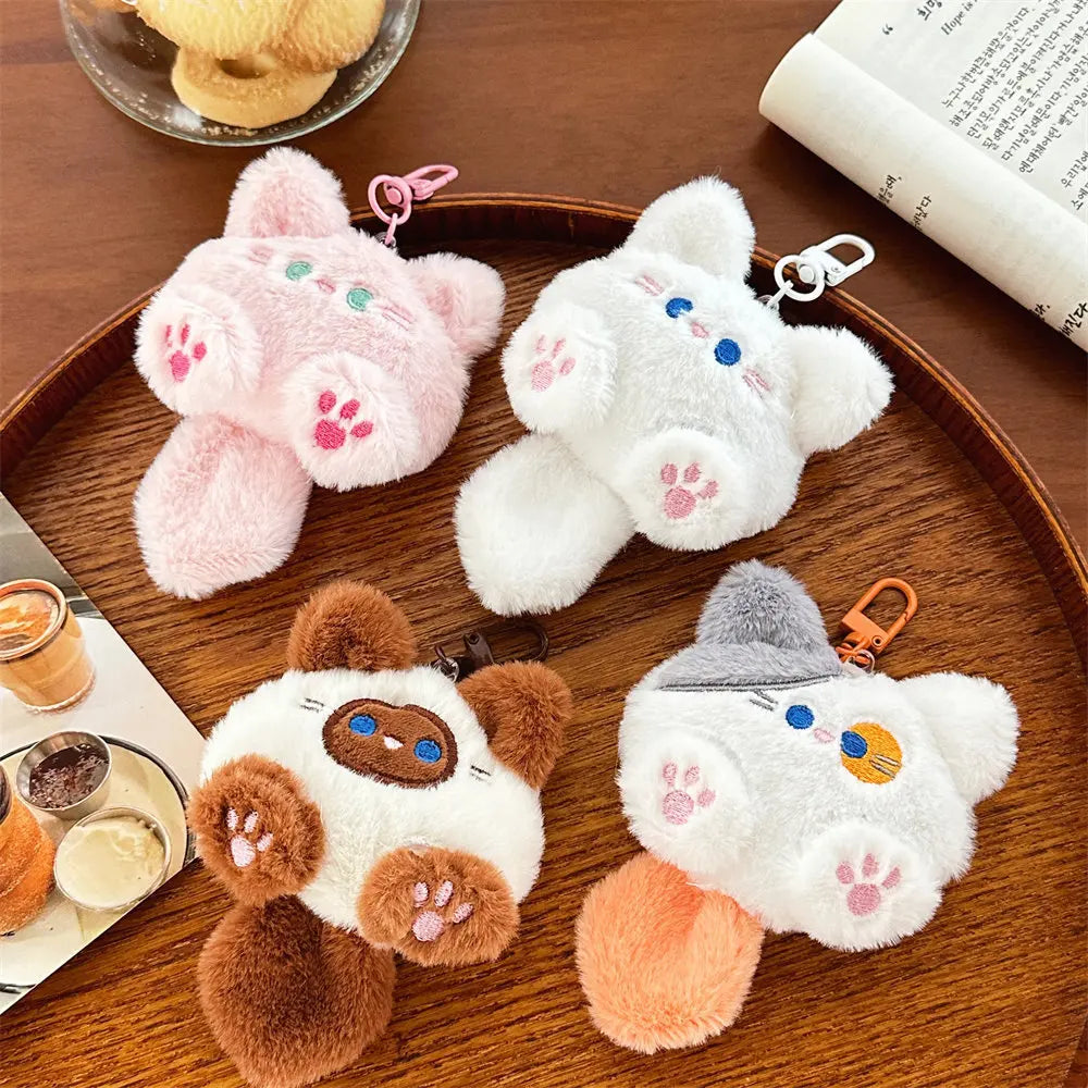 Cute Plush Cat Doll Pendant – Soft Bag Keychain Charm for Girls & Couples – Decorative Gift