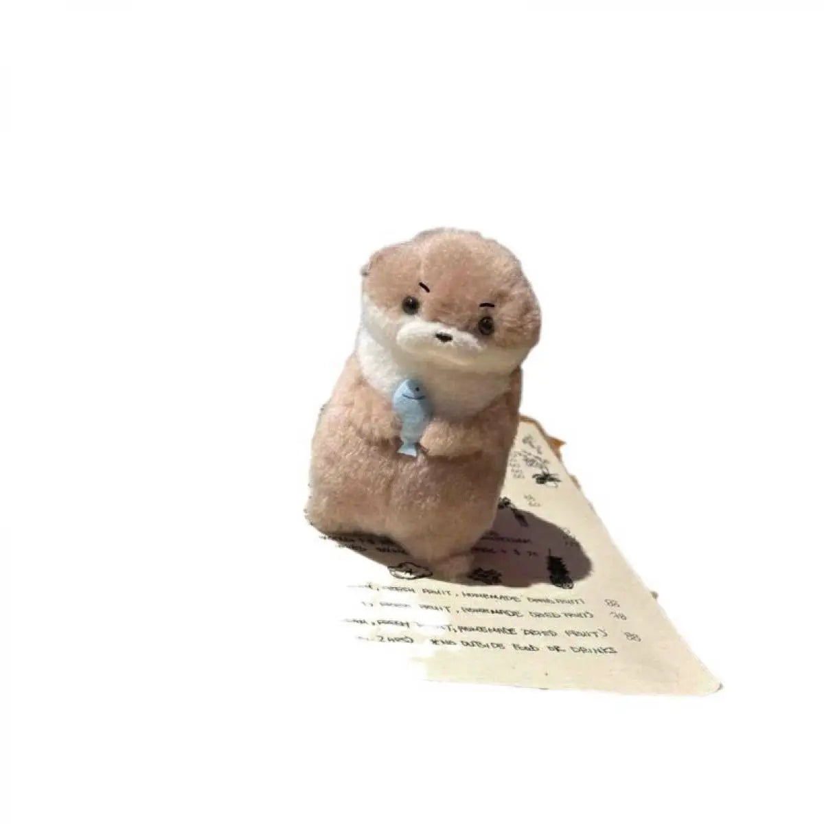 Cute Otter Hugging Fish Plush Doll Pendant – Soft Keychain Charm & Creative Gift for Girls