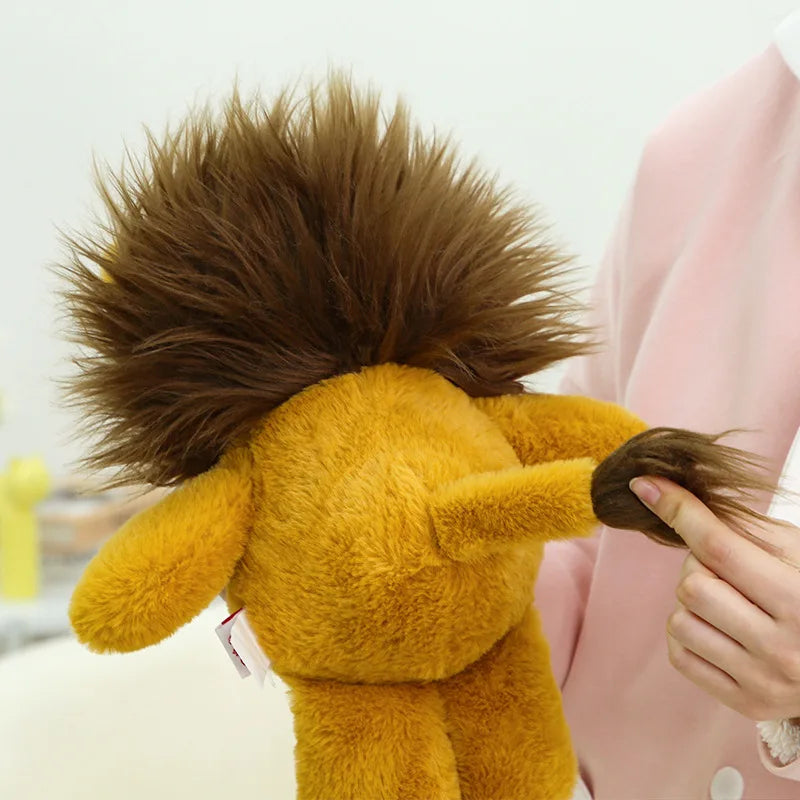 33cm Forest Plush Toys – Cute Cartoon Lion & Sheep Stuffed Dolls – Soft Sleeping Plush Pillow & Home Decoration