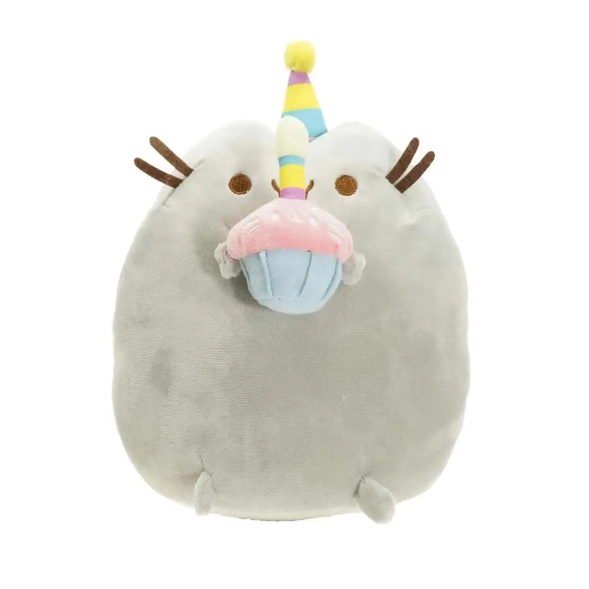 15cm Cute Cat Plush Doll – Soft Stuffed Kitten Toy Pillow, White & Gray Plushie for Kids, Girls & Pet Lovers